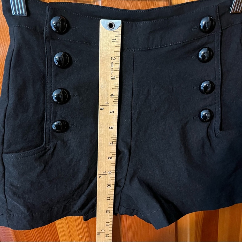 Voodoo Vixen Pin Up Black Shorts Womens Small Rockabilly 50s Style Stylish - Picture 9 of 12
